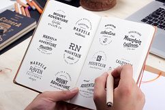 Vintage Badges and Logos Bundle V02 Product Image 2