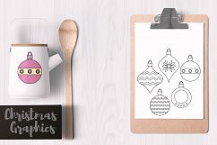 Simple Christmas Ornaments Pastel Colors Product Image 2