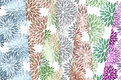 Glitter Dahlia Digital Paper Product Image 2
