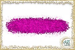 Brush Strokes in Purple Glitter - Digital Clipart 24 of beautiful PNG files Product Image 22