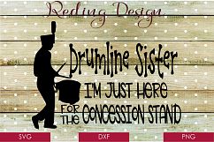 Drumline Sister - Band SVG DXF PNG Product Image 1