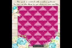 100 Seamless Heart Quilted Upholstery Leather Digital Papers Product Image 2