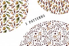 Mysterious Paisley Plants - Watercolor Clip Art Set Product Image 6