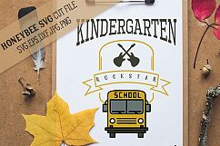 Kindergarten Rockstar SVG Cut File Product Image 1