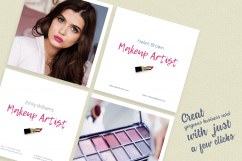Makeup Artist Business Card Template Product Image 5