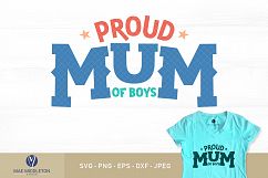 Proud Mom / Mum of Boys printables, cut files Product Image 2