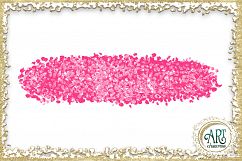 Brush Strokes in American Pink Glitter - Digital Clipart 24 of beautiful PNG files Product Image 22