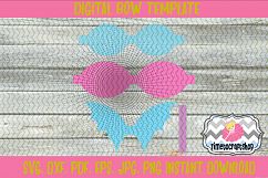 Batwing Hair Bow Template. Svg. Dxf. Pdf. Eps. Jpg. Png Product Image 2