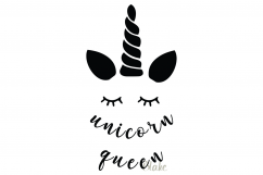 Unicorn Queen SVG file Unicorn SVG Unicorn birthday party  Product Image 1