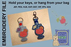 ITH Refreshing Drink Key Fob - Embroidery Design Product Image 1