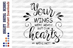 Your wings were ready but our hearts were not SVG Angel Svg Product Image 2