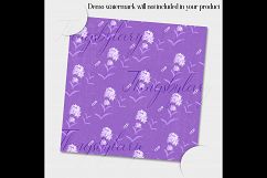 12 Spring Lavender Digital Papers in Pastel Lilac Color Product Image 3