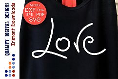 Love Svg files Love sign Cursive Dxf Clipart Commercial Use Product Image 1