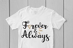 Forever &amp; Always - Love SVG EPS DXF PNG Cutting Files Product Image 3