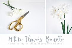 The White Flowers mock ups &amp; photos bundle Product Image 7