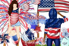 4th Of July Clipart, Independence Day Graphics, USA Clipart Product Image 1