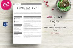 Professional creative Resume Template 4 Pages Product Image 1