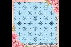 100 Seamless Watercolor Winter Snowflake Digital Papers Product Image 2