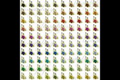 100 Wedding Roses Clip Arts, Romantic Valentine Scrapbook Product Image 5