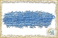 Blue Glitter Digital Clipart Brush Stroke - 24 of beautiful PNG files Product Image 19