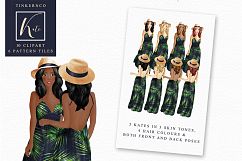 Tropical Travel Fashion Girl for bloggers and planners Product Image 5