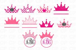 Priness Crown Bundle SVG Cut Files, Priness Crown Clipart Product Image 1