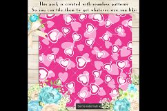 100 Seamless Heart Digital Papers, Valentine Digital Papers Product Image 2