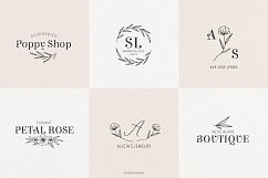 Romantic feminine premade logo bundle templates Product Image 7