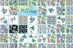 Leaves currant PNG watercolor set Product Image 2