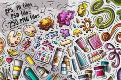Design &amp; Art Cartoon Objects Set Product Image 3