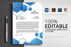 4 Format Letterhead Design Product Image 1