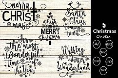 Christmas Quotes svg cutting files Product Image 1