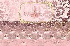 Blush Pink and Gold Digital Scrapbooking Kit Product Image 2