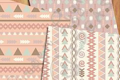 Earth Tribal Digital Papers, Aztec Backgrounds Product Image 5