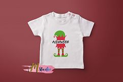 Elf legs monogram svg, for Silhouette Cameo or Cricut Product Image 2