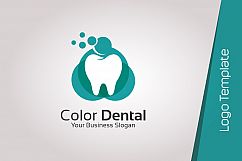 Colorful dental logo design template Product Image 2