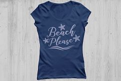Beach please SVG, Summer SVG, Beach SVG, nautical svg, starfish svg, quote saying svg, cruise, silhouette cricut files, svg, dxf, eps, png. Product Image 2