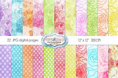 22 Fantasy Florial Papers Product Image 1
