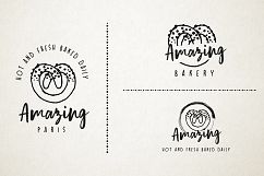 Feminine premade hand drawn logo 01 Product Image 9