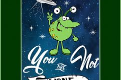 UFO design files, Alien svg files, Rainbow Alien, area 51 Product Image 3