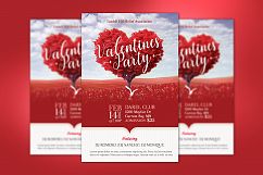 Tree Heart Valentines Party Flyer Template Product Image 2