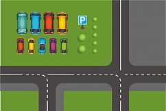 City car parking lot, city traffic info graphics. Product Image 2