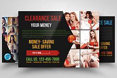 Clearance Sale Offer Horizontal Flyer Product Image 1