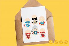 Super  Babies cutting files svg, dxf, pdf, eps included - cut files for cricut and silhouette - Cutting Files SG Product Image 3