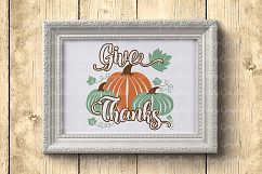 Give Thanks Pumpkins| SVG | PNG | Printable Product Image 3