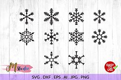 Snowflakes svg, for Silhouette Cameo or Cricut. Product Image 1