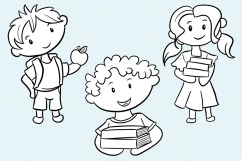 School Kids Digital Stamps Collection Product Image 4