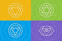 Chakra Symbols and Patterns Vector Product Image 8