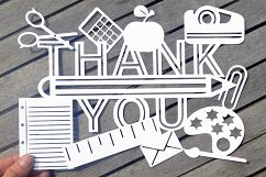 Teacher Thank you SVG / DXF / EPS Files Product Image 1