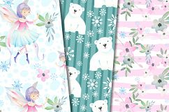 Winter fairy digital patterns Product Image 6